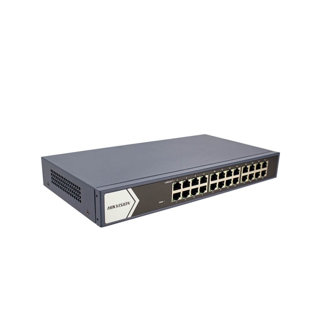 Switch Hikvision 24 Portas Ethernet Gigabit alta Perfomace