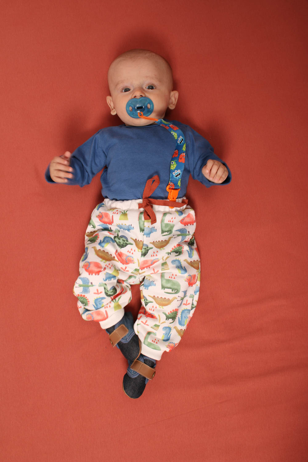 Calça bebê moletinho com estampa DINO - Lápis de Cor - Moda Infantil