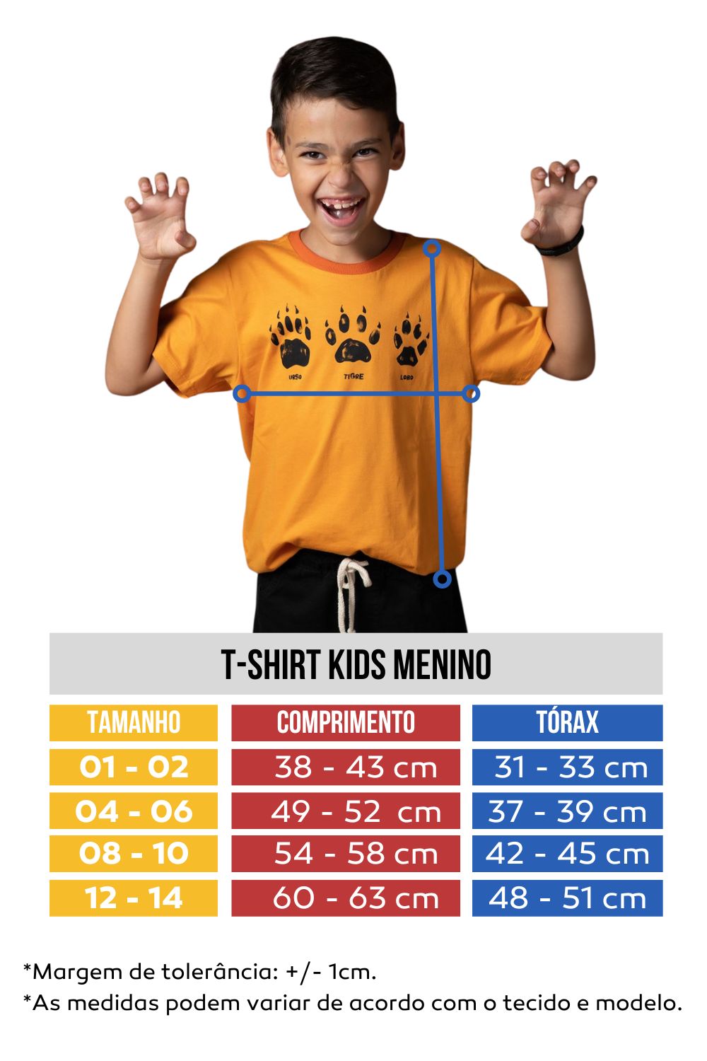 T-shirt infantil com silk "looking up" 100% algodão  - Lápis de Cor - Moda Infantil