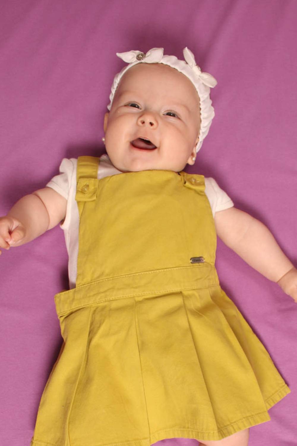 Tiara bebê laço duplo - Lápis de Cor - Moda Infantil