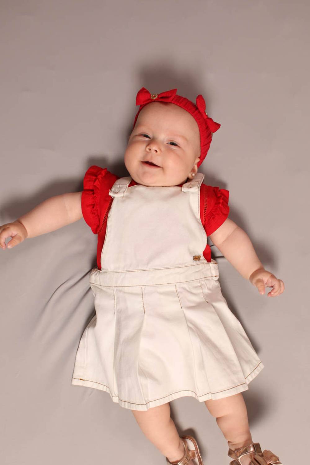 Tiara bebê laço duplo - Lápis de Cor - Moda Infantil