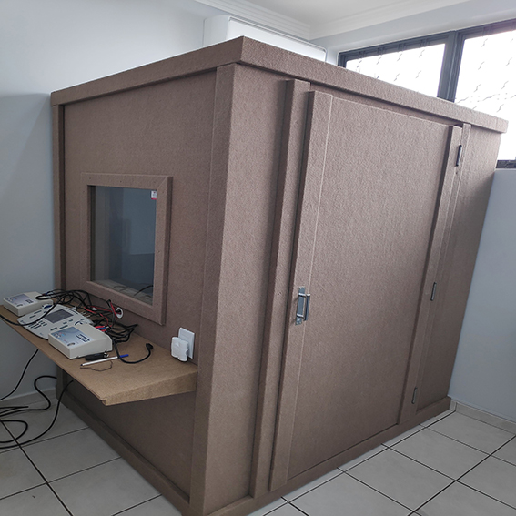 Cabine audiométrica  ( cabine de audiometria ) - OTO-SONIC saúde auditiva e do sono