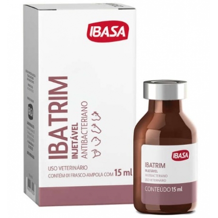 Antibacteriano Ibasa Ibatrim Injetável - 15 mL