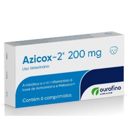 Azicox-2 200mg Ourofino para Cães e Gatos