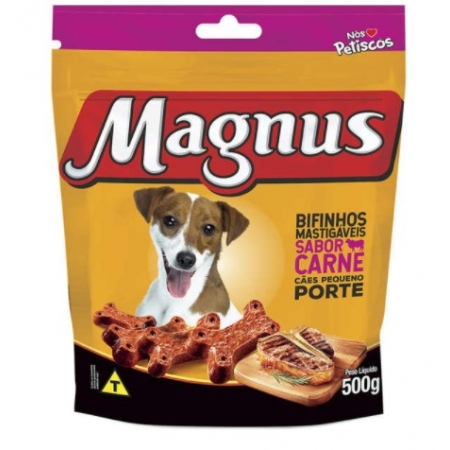 Bifinho Magnus Mastigáveis Sabor Carne para Cães Raças Pequenas