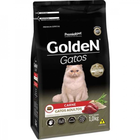 Ração Premier Pet Golden Gatos Adultos Sabor Carne