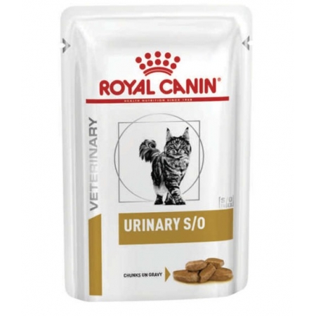 Ração Royal Canin Sachê para Gatos Veterinary Urinary S/O Feline Wet