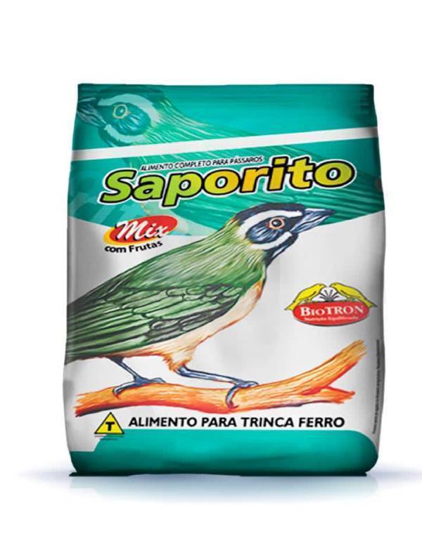 Alimento Biotron Saporito Mix para Pássaros Trinca Ferro
