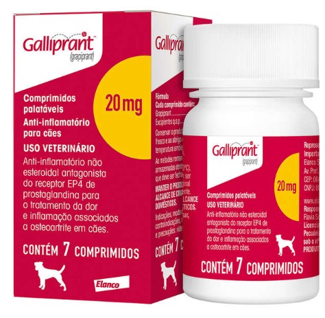 Anti-Inflamatório Elanco Galliprant 20 mg para Cães