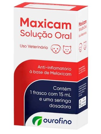 Anti-Inflamatório Ourofino Maxicam Solução Oral para Cães e Gatos