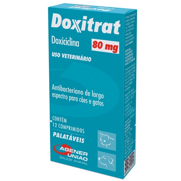 Antibacteriano Doxitrat Agener União 80mg