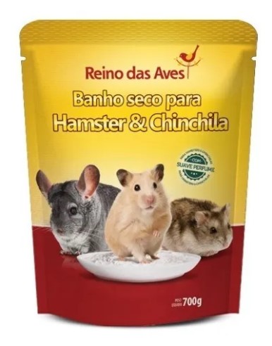 Banho Seco Para Hamster E Chinchila - Reino Das Aves