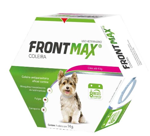 Coleira Antiparasitária Vetoquinol Frontmax para Cães até 4 Kg