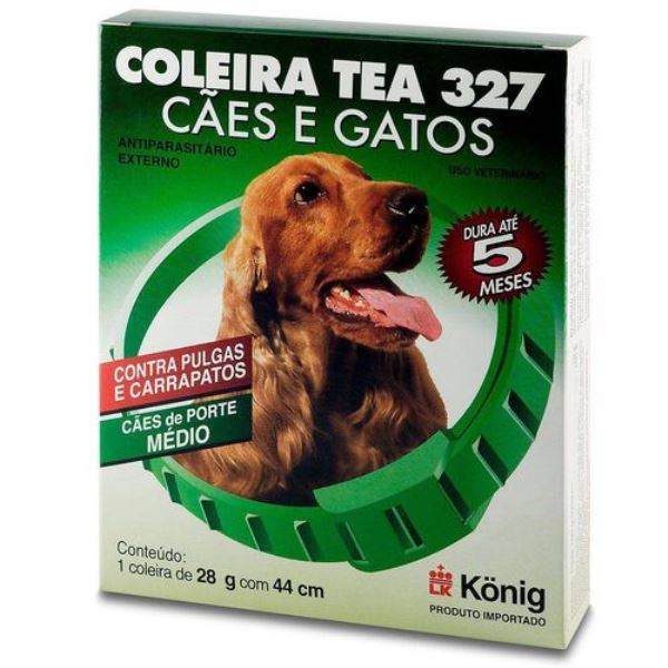 Coleira TEA 327 Para Cães e Gatos 44 cm