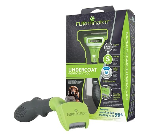 Escova Furminator New para Cães de Pelo Longo - Pequeno