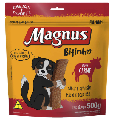 Petiscos Bifinhos Magnus Para Cães Sabor Carne