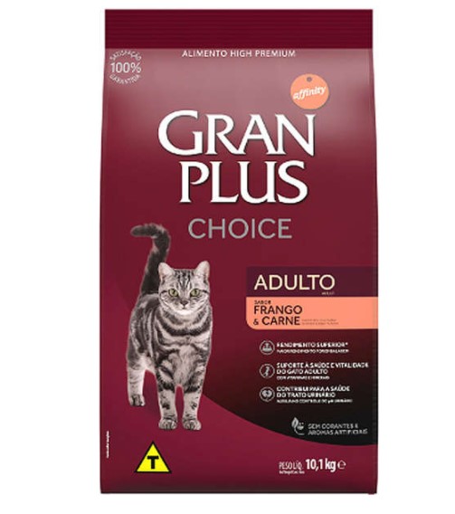 Ração Affinity PetCare GranPlus Choice Frango e Carne para Gatos Adultos
