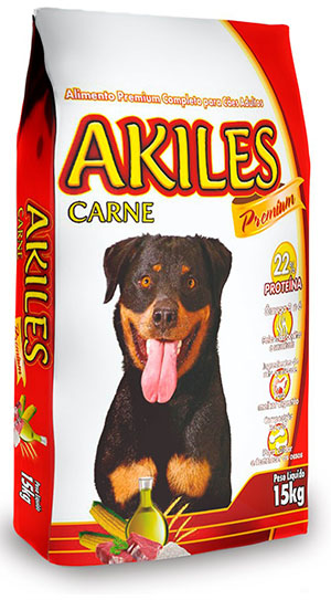 Ração Akiles 22% para Cães Adultos - Carne