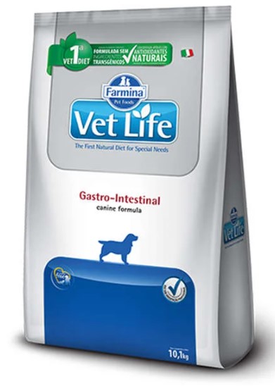 Ração Farmina Vet Life Natural Gastro-Intestinal para Cães Adultos com Distúrbios Intestinais