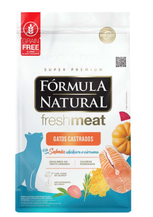 Ração Seca Fórmula Natural Fresh Meat Salmão para Gatos Castrados