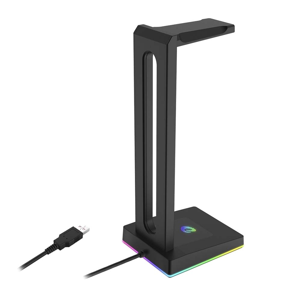 Suporte Gamer RGB de Fone de Ouvido USB Desktop Notebook PC