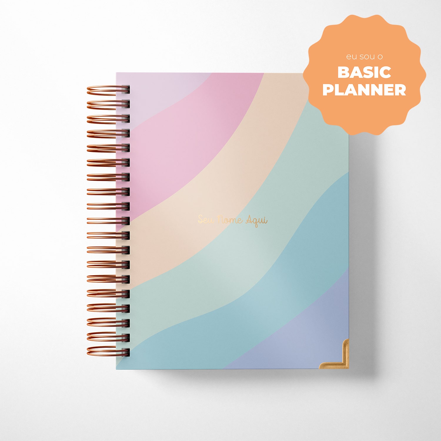 Basic Planner personalizado - Arco-íris