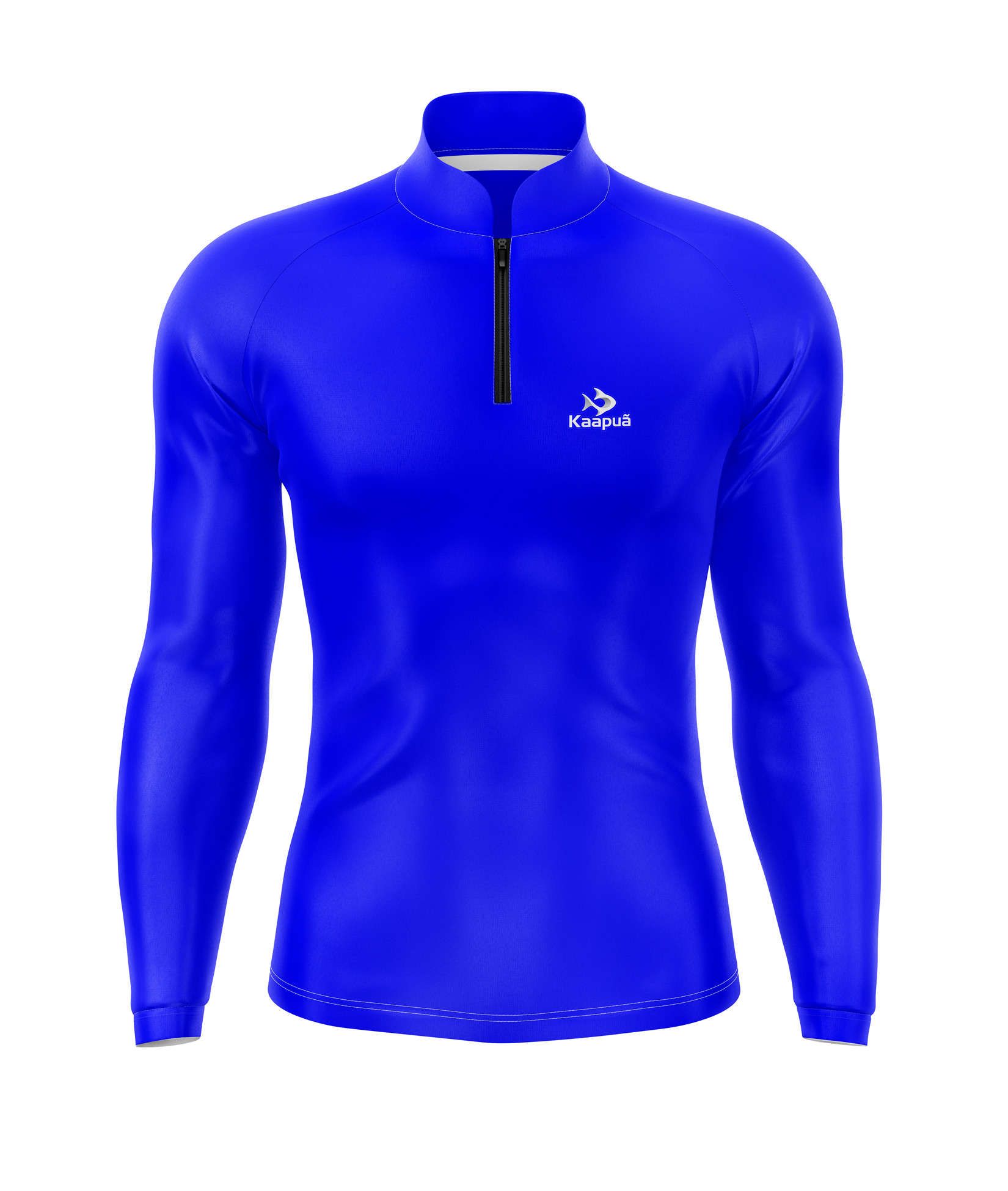 Camisa de Praia Personalizada Azul Proteção Solar UV50