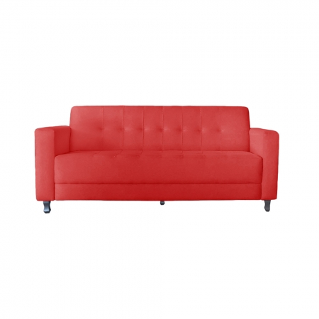 Sofa Elegance Suede Vermelho - AM Interiores