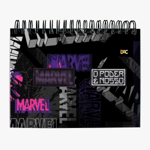 Caderno Inteligente Universitário Horizontal Pantera Negra Marvel - DAC