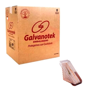 Caixa Embalagem Sanduíche Lacre G565 Galvanotek 100und - Foto 0