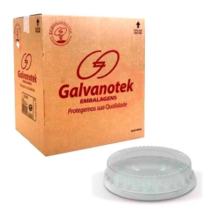 Caixa Embalagem Torta Baixa Branca G60MB Galvanotek 2000g 50und