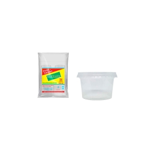 Kit Pote Plástico com Tampa Rioplastic 200ml 25und