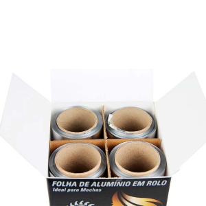Rolo Folha de Alumínio para Mechas WLUZES4-4 Wyda 50mt x 12cm 4und - Foto 3