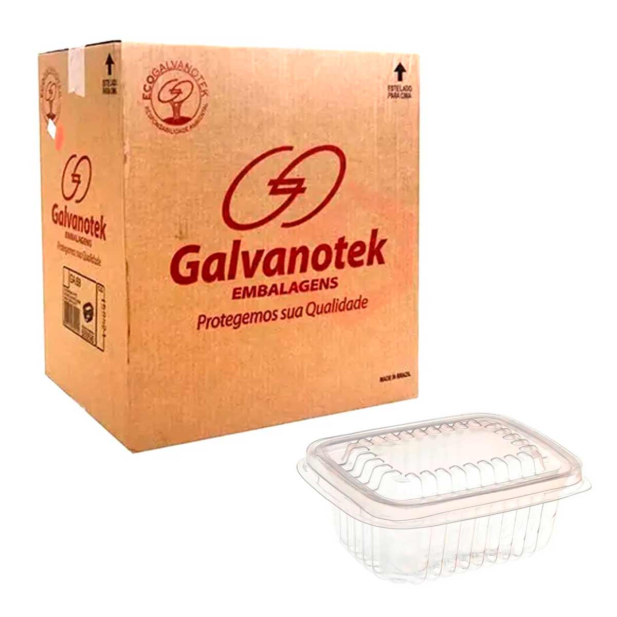 Caixa Embalagem Freezer Microondas G304 Galvanotek 180ml 300und - Foto 0