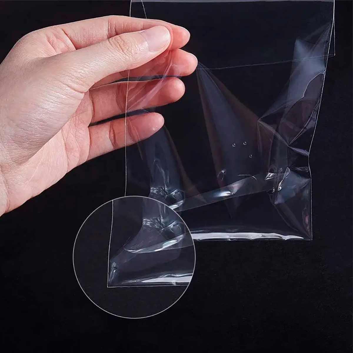 Saco Plástico PP Transparente 6,5x9cm Adesivado 1000und - Foto 1