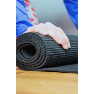 Tapete De Yoga PVC 5mm - Preto (2m)
