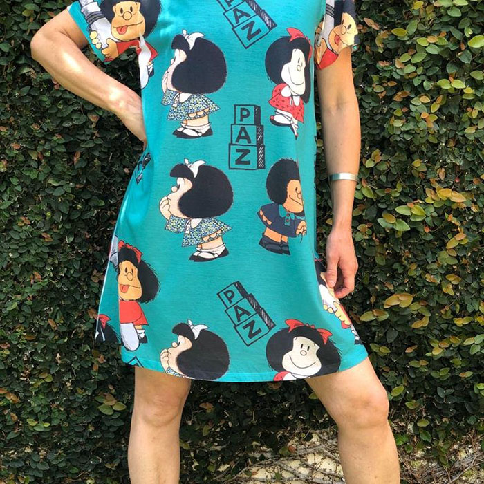 Vestido Manga Curta Mafalda Paz
