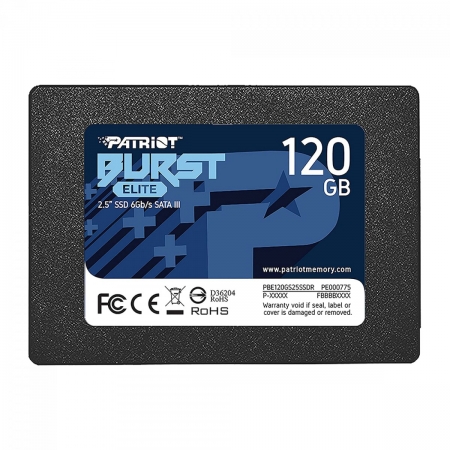 SSD PATRIOT BURST ELITE 120GB SATA III LEITURA 450MB/s E GRAVAÇÃO 320MB/s