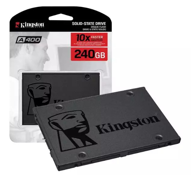 HD SSD KINGSTON 120GB E 240GB 10X FASTER A400 SATA 3