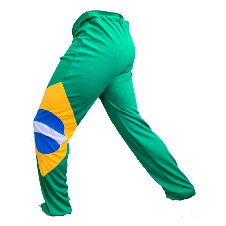 Calça capoeira bandeira do Brasil - Adulto