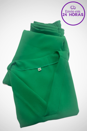 Pijama Cirúrgico - Verde Bandeira Alfaiataria Unissex