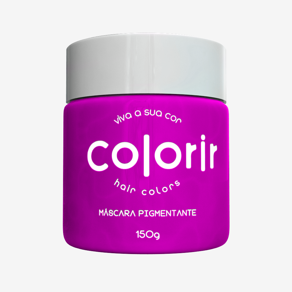 LANÇAMENTO: Máscara Hidratante com pigmentação colorir 150g +Brinde: Pincel bem patrícia all pink + cumbuca