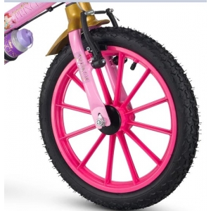 Bicicleta Infantil Aro 16 Princesas com Rodinha Nathor