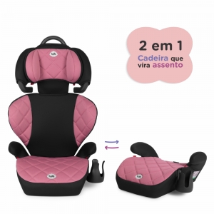 Cadeira Cadeirinha Assento Infantil Bebê Carro Triton II Rosa Tutti Baby