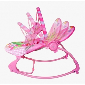 Cadeira de Descanso Musical e Vibratória Soft Ballagio Rosa Color Baby