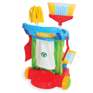 Kit De Limpeza Infantil Cleaning Trolley Maral Verde