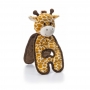 Petstages Cuddle Tugs Giraffe - Brinquedo de pelúcia para cães de girafa com barulho
