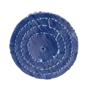 Disco de Polimento em Brim Costurado Azul 3' - Jacaré