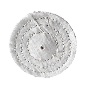 Disco de Polimento em Flanela BR Costurado Branco 3' - Jacaré