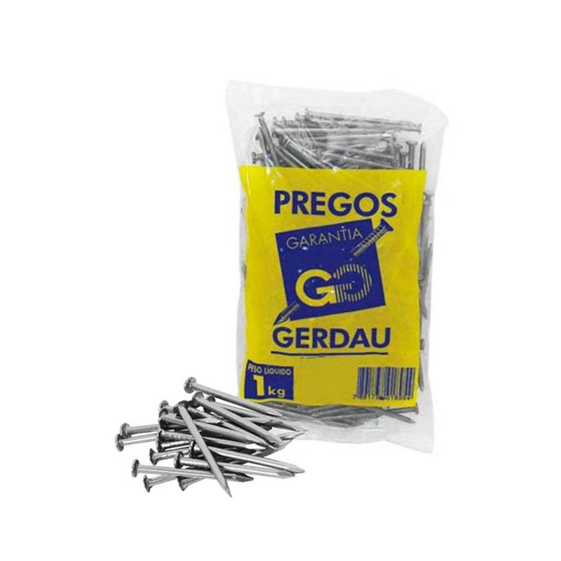 Prego 10 x 10  Pacote 1Kg - Gerdau